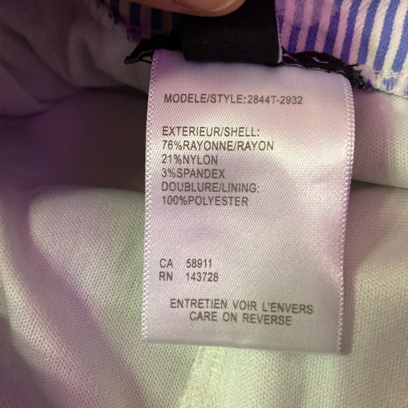 🥰 Tribal Size 14 Blue Pin Stripe Floral Skorts 🌸 - Picture 9 of 9